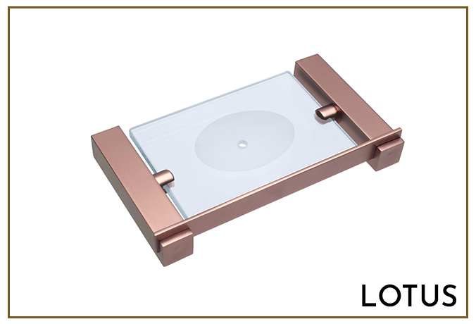 Linha Lotus — acessórios para banheiro Linarte
