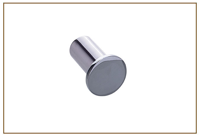 Cabide Simples Orion Sun ORION Linarte — Cabide simples Sun de parede em metal cromado, em formato cilíndrico curto com topo circular liso, de desenho minimali…